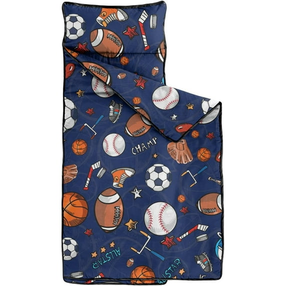 Conpaxye Cozy Kids Nap Mat Slumber Bag for Preschool