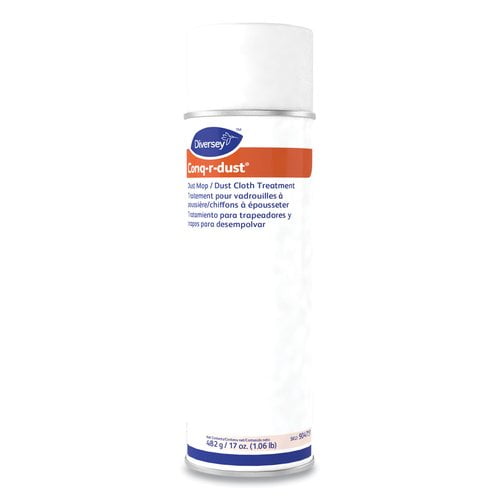 Conq-r-Dust Dust Mop/Dust Cloth Treatment Amine Scent, 17 oz Aerosol Spray, 12/Carton