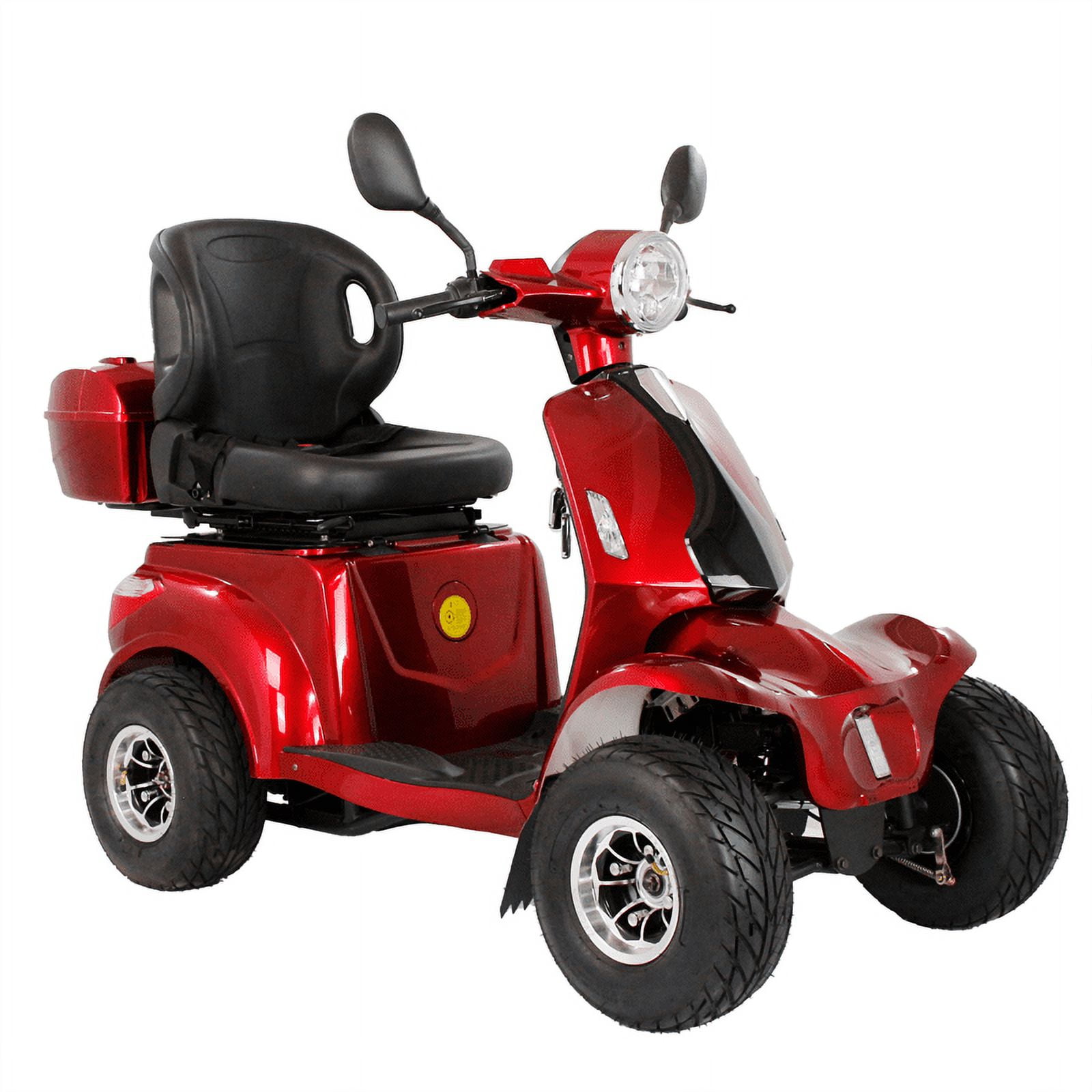 Conquer Any Terrain 4 Wheel Drive Electric Scooter Luxuryton X-1000 with Fat Tire, Reverse Camera  | Premium Choice for Adult Mobility