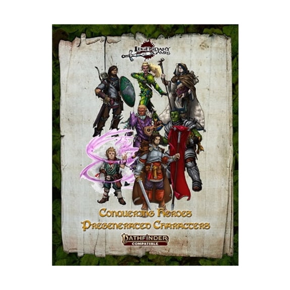 Legendary Games Conquering Heroes - Pregenerated Characters (Pathfinder 2nd Edition) New