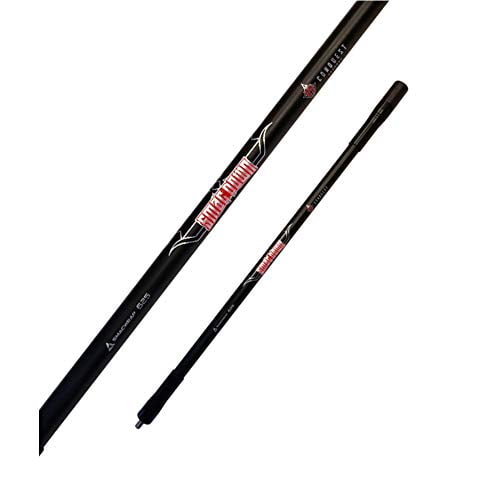 Conquest Archery Smacdown .625 Hunting Stabilizer Bar, 10Inch, Matte Black, Ultra High Modulus Pitch Fiber, Vibration Dampening (2230)