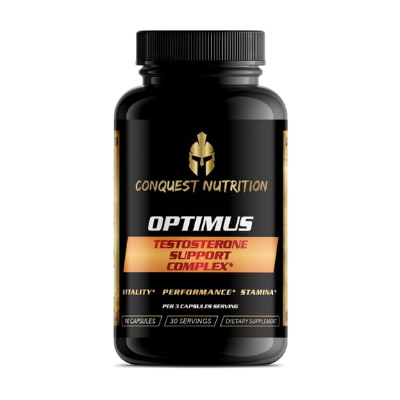 Conquest Nutrition Optimus Natural Testosterone Booster for Men, 90 Veggie Capsules