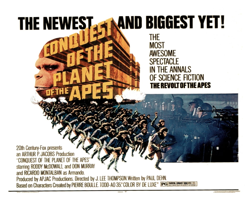 Conquest Of The Planet Of The Apes Canvas Art - (28 x 22)