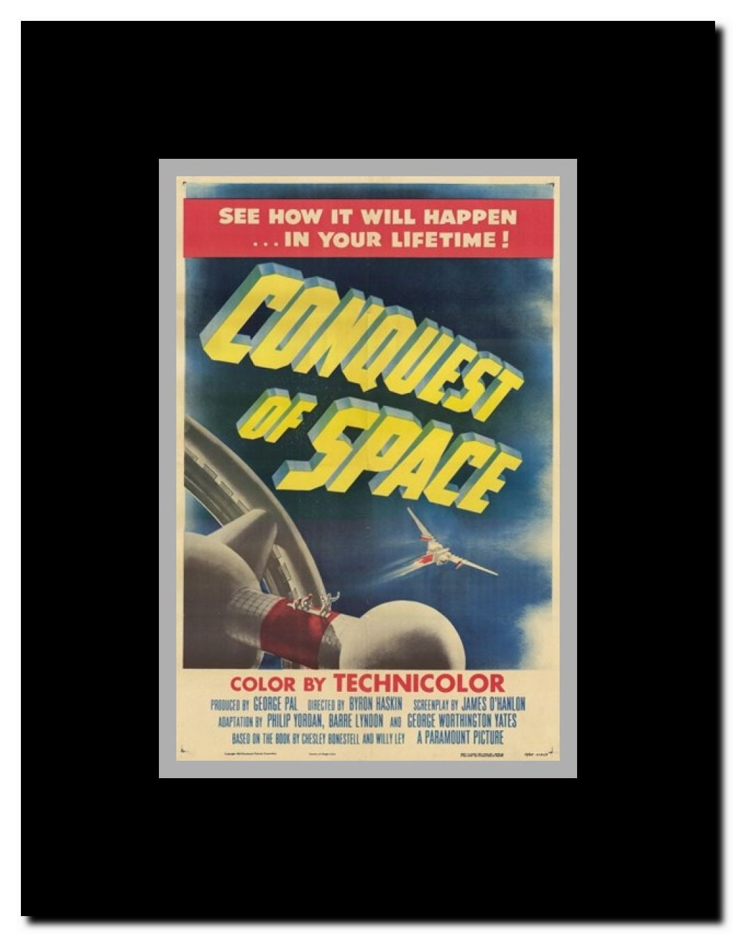 Conquest of Space Framed Movie Poster