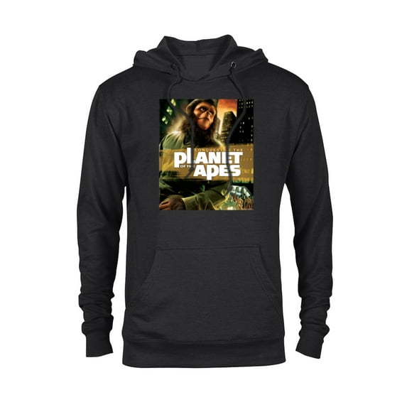 Conquest of the Planet of the Apes 1972 Caesar Movie Poster - Pullover Hoodie for Adults - Customized-Black