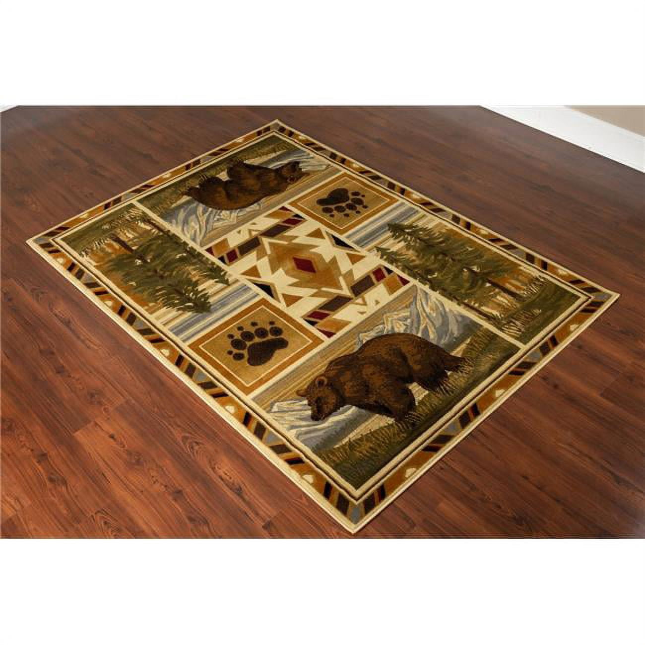 Conrad Home RST5301 2x3 2 x 3 ft. Lodge Area Rug, Multi Color - Walmart.com