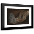 thumbnail image 1 of Conrad Martens 14x11 Black Modern Framed Museum Art Print Titled - Stalagmites, Burragalong Cavern (1843), 1 of 5