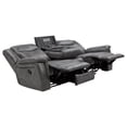 thumbnail image 1 of Conrad Upholstered Padded Arm Motion Sofa Grey, 1 of 12