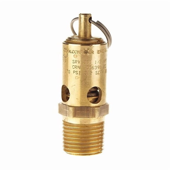 Conrader Air Safety Valve,1/2" (M) NPT Inlet SRV390-12-150 SST