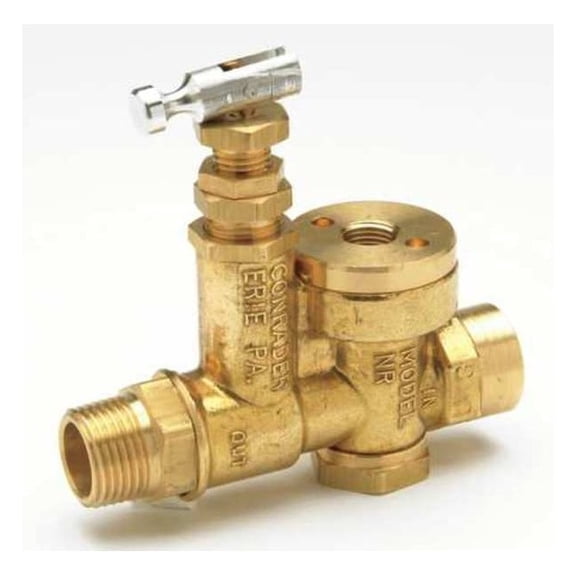 Conrader Unloader Pilot Valve, 1/8 in Inlet,Brass NRP-A
