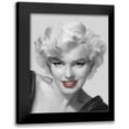 thumbnail image 1 of Consani, Chris 12x14 Black Modern Framed Museum Art Print Titled - The Look Red Lips, 1 of 5