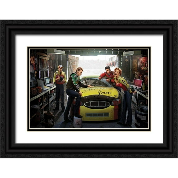 Consani, Chris 14x11 Black Ornate Wood Framed with Double Matting Museum Art Print Titled - Eternal Speedway