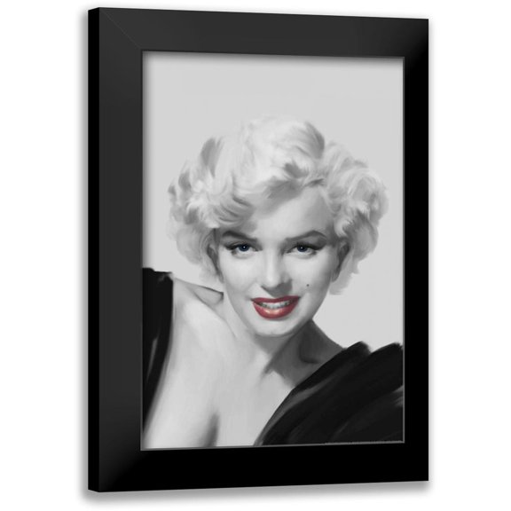 Consani, Chris 17x24 Black Modern Framed Museum Art Print Titled - The Look Red Lips