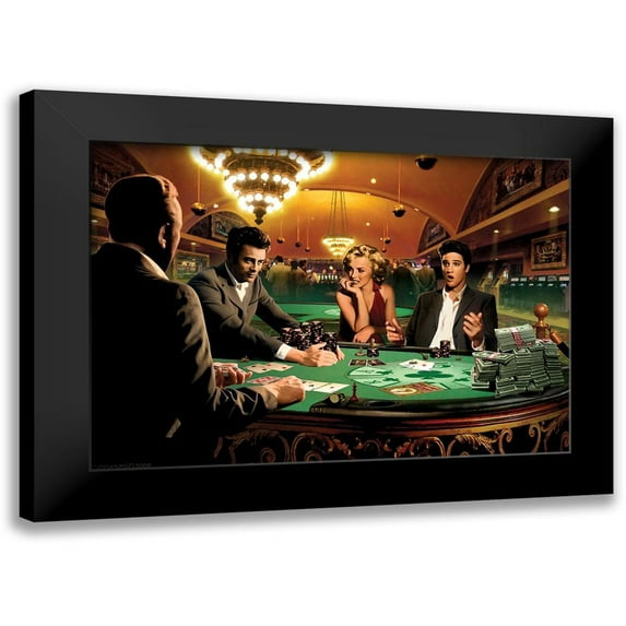 Consani, Chris 18x14 Black Modern Framed Museum Art Print Titled - Royal Flush