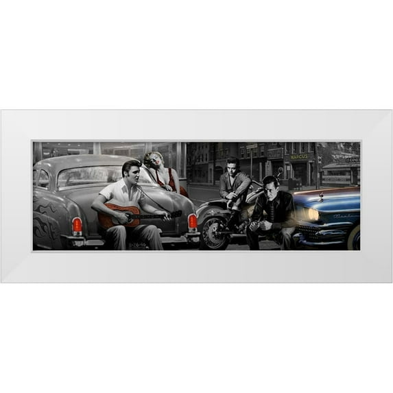 Consani, Chris 24x11 White Modern Wood Framed Museum Art Print Titled - Legendary Crossroads