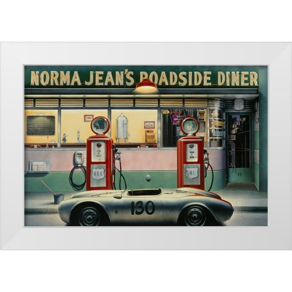 Consani, Chris 32x23 White Modern Wood Framed Museum Art Print Titled - Destiny Highway Pg