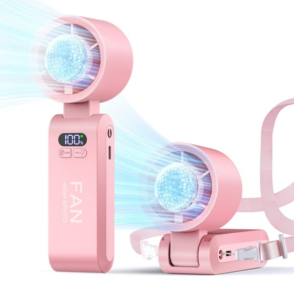 Consciot Portable Handheld Fan, Speed Cooling Adjustable Mini Fan For Home, Office, Travel & Outdoor Use, Pink