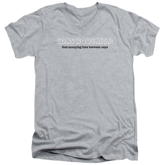 - Consciousness - Slim Fit V Neck Shirt - Small