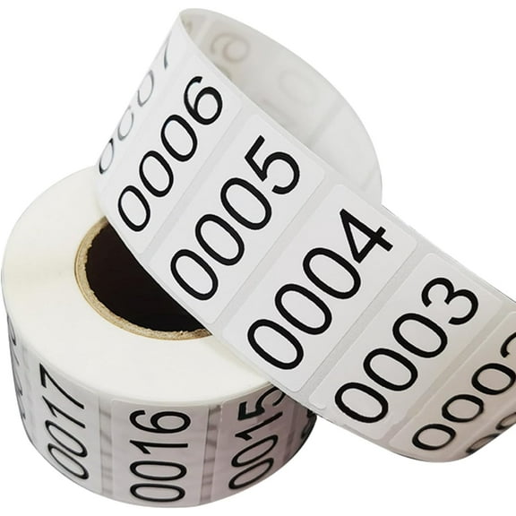 Consecutive Number Label 1-1000 Waterproof Inventory Number Stickers Self Adhesive Number Stickers For Inventory Management (40 * 20mm)
