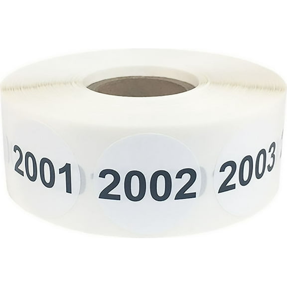 Consecutive Number Labels 2001-3000 Repeating 1 Inch 1000 Total Labels