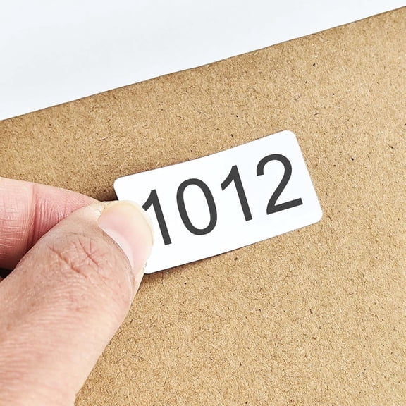 Consecutive Numbered Stickers 1001-2000, Inventory Labels 1.6 x 0.8 Inch, Number Stickers for Organization