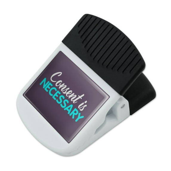 Consent is Necessary Refrigerator Fridge Magnet Magnetic Hanging Hook Note Snack Clip