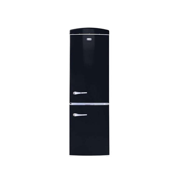 Conserv 10.7 cu. ft. Bottom Mount Retro Refrigerator in Black