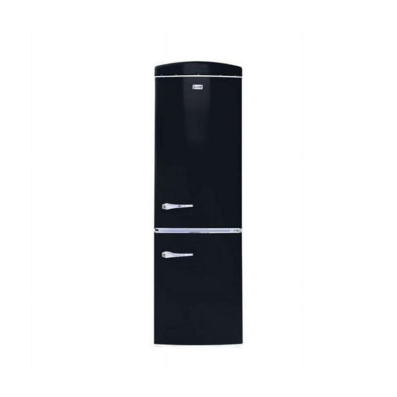 Conserv 10.7 cu. ft. Bottom Mount Retro Refrigerator in Black