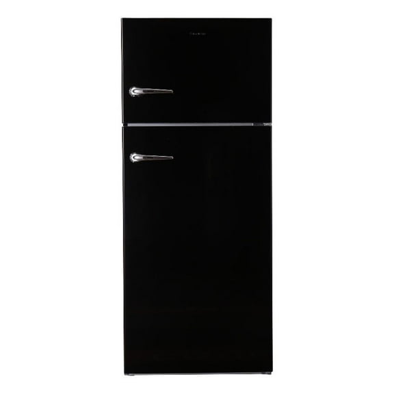 Conserv 30in RETRO Ref 18cf Top Mount w/AUTOMATIC ICE MAKER 110V Handle in black