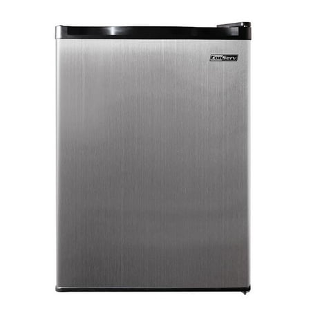 Conserv 2.6 cu.ft. Compact Refrigerator-Stainless, Reversible Door