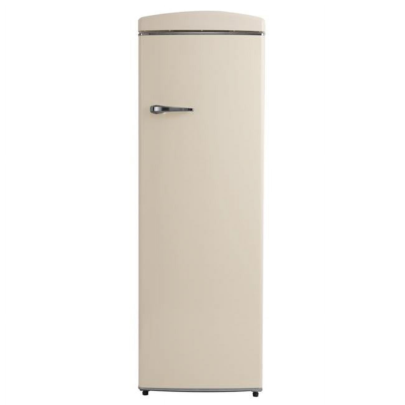 Conserv 24 in. 11 cu. ft. Classic Retro Single Door Refrigerator in Cream