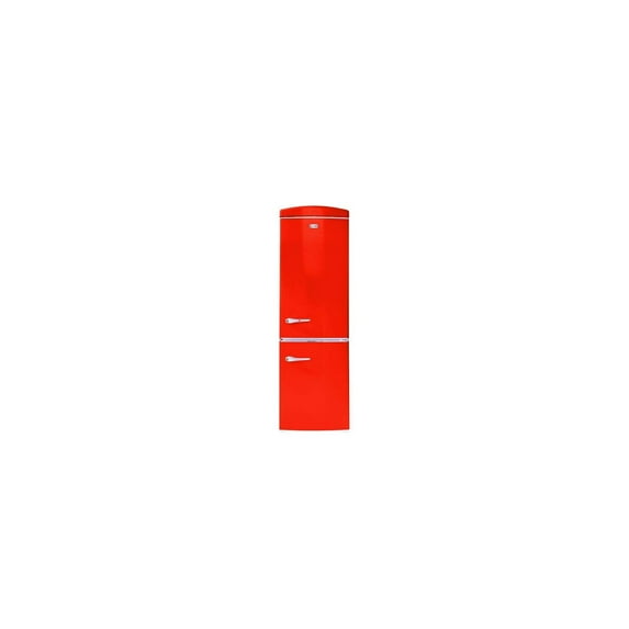 Conserv Appliances Bottom Mount Retro Refrigerator, Red