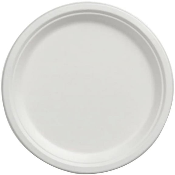 Conserveware 7-inch Heavy Weight Bagasse Plates 125 Per Pack
