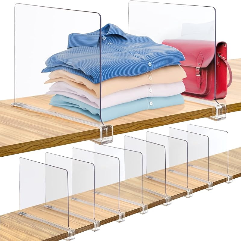 Consevisen Shelf Dividers for Closet Organization and Storage, 6 Pack — free download