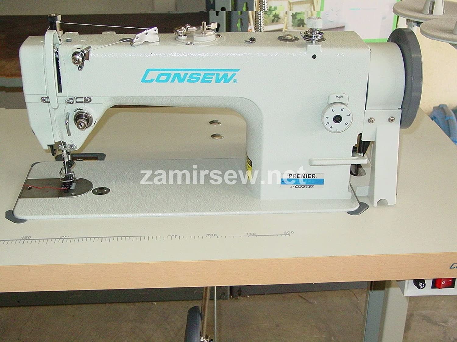 Consew P1206RB Needle Feed Industrial Sewing Machine with Table