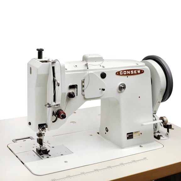 Consew SKZ-6R-3 Industrial Zig-Zag Sewing Machine with Table & Servo Motor  Heavy-Duty for Canvas, Vinyl & Upholstery