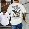 thumbnail image 1 of "Consider The Ravens" Inspired Graphic Tee – Unique Nature and Scriptural Message Design, 1 of 5