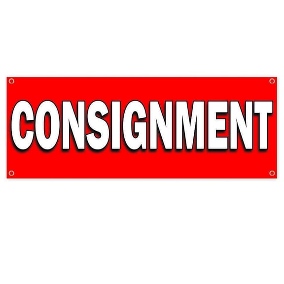 Consignment 13 oz Vinyl Banner With Metal Grommets