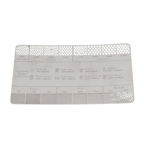 Consistent Stainless Steel Coffee Grind Size Ruler For Perfect Cup Of Coffee