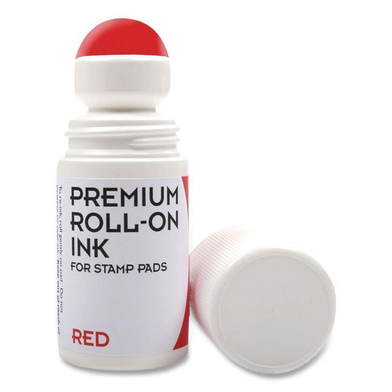MaxMark Premium Refill Ink for self inking stamps and stamp pads, Black  Color - 2 oz.