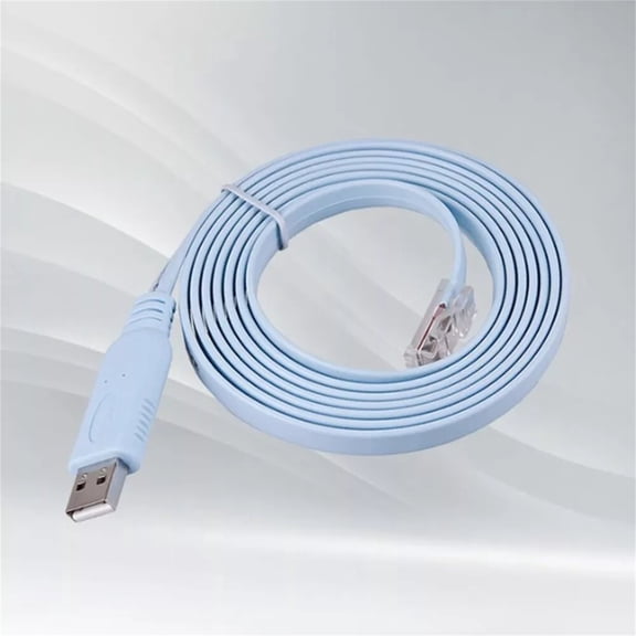 Console Cable USB to RJ45 1.8m 70.87inch Serial Adapter Cable for Router Switch Network Device
