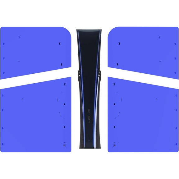 Console Case Plates Cover for PS5 Pro Digital Edition Version Hard Faceplate Transparent Protector Console Protective Face Shell Protector Accessories (Translucent Blue)