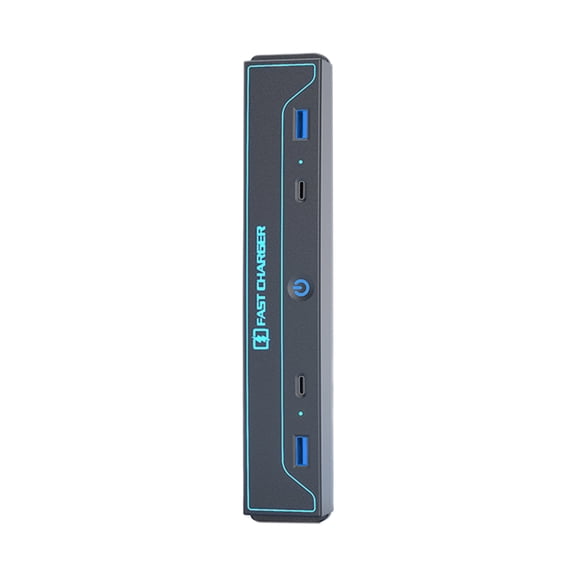 Console Charging Station Fast charges USB Center with Waterproof Slide Lid Multiport Retractable Dock for Vehicles