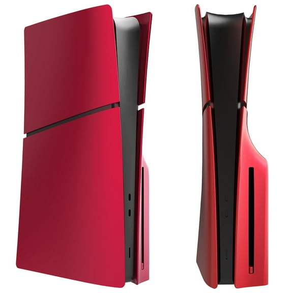 Console Cover Plates for PS5 Slim - Disc Edition & Digital Version,Anti-Scratch Console Replacement Side Faceplate for PS 5 Slim,Protective Shell Case Accessories