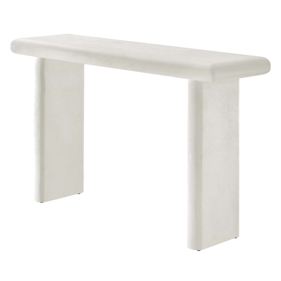 Console Entry Table, White, Wood, Living Kitchen Cafe Bistro Hospitality Restaurant, Modern Contemporary HB36086