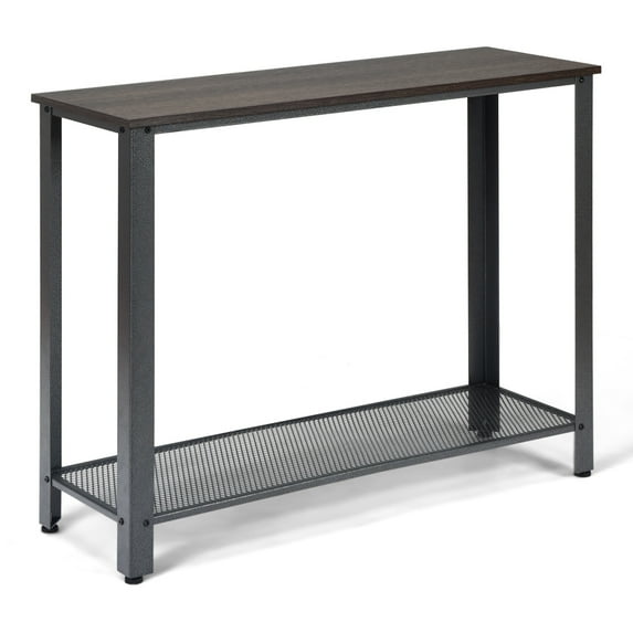 Console Entryway Vestibule Sofa Side Table W/ Storage Shelf