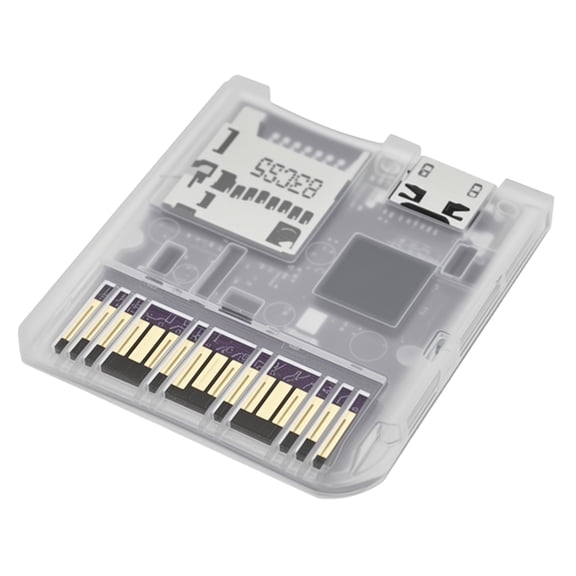 Console Game Card Reader with RP2040 for Console Cartrige Adapter Clear Case Gaming Accessories