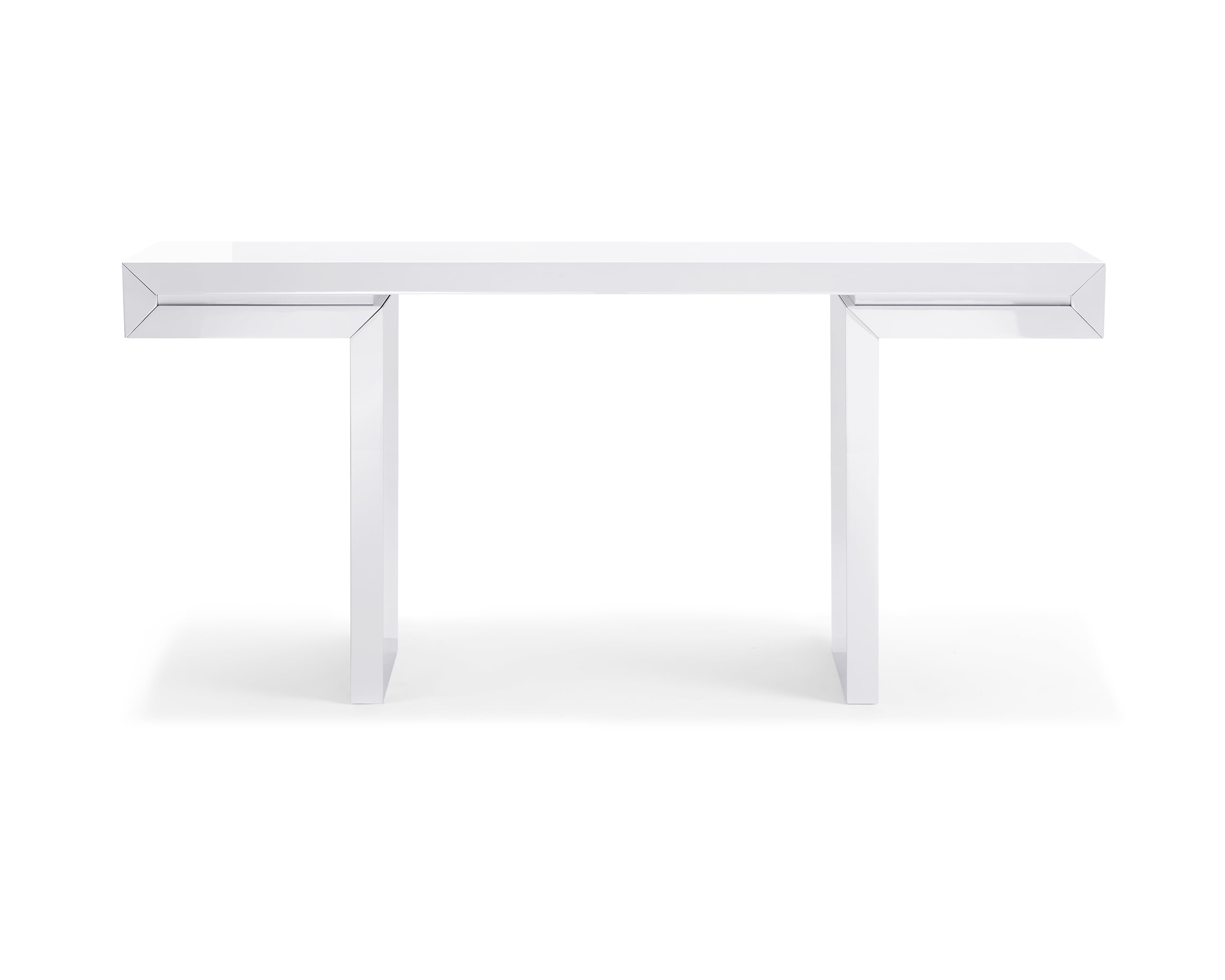 Console Lacquer Console In High White Gloss Lacquer - Walmart.com