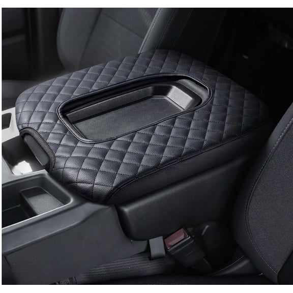Console Leather Armrest Cover Cushion For 2015-2020 Chevy Silverado Suburban
