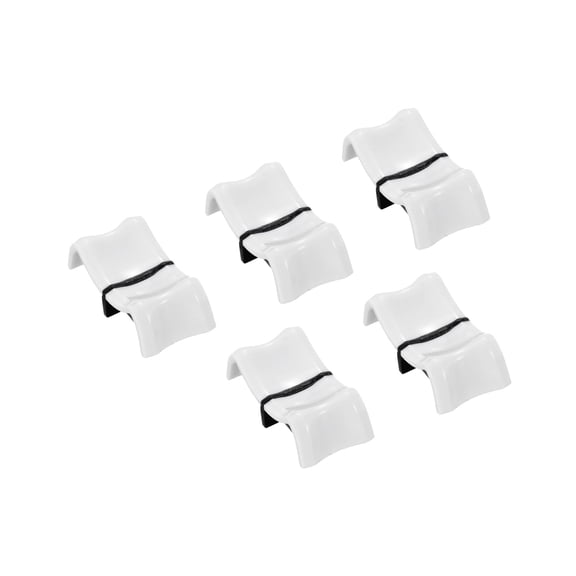 Console Mixer Slider Fader Knob Cap Touch Sensitive Slider Insert Shaft 27x13x10mm ABS White 5 Pack